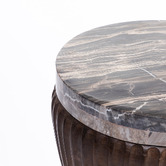The Decor Store Nath Mango Wood &amp; Indian Marble Side Table
