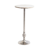 The Decor Store Lucien Iron &amp; Indian Marble Side Table