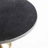 The Decor Store Tobias Iron &amp; Indian Marble Side Table