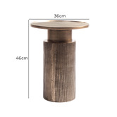 The Decor Store Zeno Mango Wood Side Table