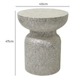 The Decor Store Lorelei Mother of Pearl Side Table
