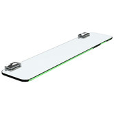 Emroware Chrome Plated Glass Bathroom Shelf