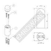 Emroware Architectural Wall Mounted Stainless Steel Door Stop
