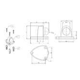 Emroware Architectural 4.7cm Floor Mounted Door Stop