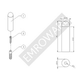 Emroware Architectural Wall Mounted Door Stop