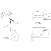 Emroware Sunny Flat Top Stair Rail Bracket