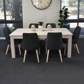 Rita Home 7 Piece Abbott Dining Table &amp; Chair Set