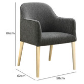 Rita Home Piper Elm Armchair