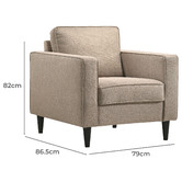 Rita Home Axel Upholstered Armchair