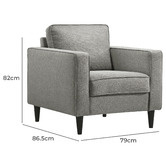 Rita Home Axel Upholstered Armchair