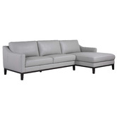Rita Home Irwin 3 Seater Leather Sofa with Right Chaise