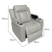 Rita Home Ingram Leather Electric Recliner Armchair