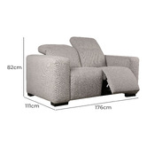 Rita Home Florence 2 Seater Electric Recliner Sofa
