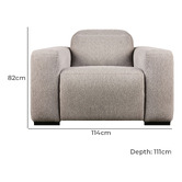 Rita Home Florence Electric Recliner Armchair