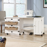 South West Living White Multifunctional Hideaway Desk Cart