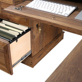 South West Living Vintage Oak Palladia L Desk
