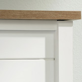 South West Living White Cottage Road Bedside Table