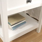 South West Living White Cottage Road Bedside Table