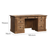 South West Living Vintage Oak Palladia Executive Desk