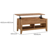 South West Living Nero Lift Top Coffee Table