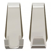 Waygrove Bathware 2 Piece Facet Stainless Steel Hook Set