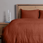 Campana Collective Rust French Linen Quilt Cover Set