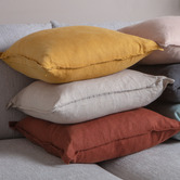 Campana Collective Solid French Linen Cushion
