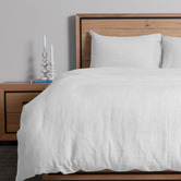 Campana Collective White French Linen Quilt Cover Set