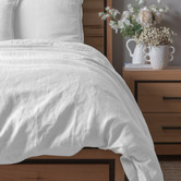 Campana Collective White French Linen Quilt Cover Set