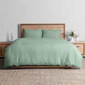 Campana Collective Mint French Linen Quilt Cover Set