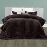 Campana Collective Charcoal Mountange Bunny Faux Fur Comforter Set