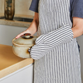 Campana Collective Eira Striped Cotton-Blend Oven Mitts