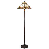 Tiffany Pieces Desert Garden Leadlight Tiffany Floor Lamp