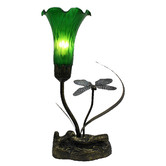 Tiffany Pieces 36cm Single Branch Upward Lily Lamp