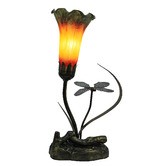 Tiffany Pieces 36cm Single Branch Upward Lily Lamp