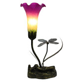 Tiffany Pieces 36cm Single Branch Upward Lily Lamp
