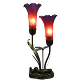 Tiffany Pieces Two Branch Upward Lily Lamp