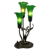 Tiffany Pieces Three Branch Upward Lily Lamp