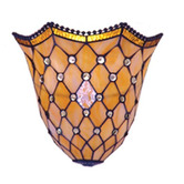 Tiffany Pieces Wall Sconce in Cream / Yellowish
