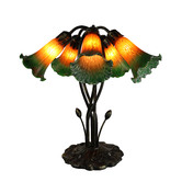 Tiffany Pieces Marene Five Branch Gooseneck Lily Lamp