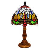Tiffany Pieces Blue Dragonfly Tiffany Glass Table Lamp