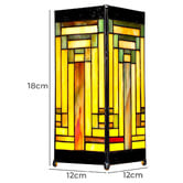 Tiffany Pieces Kacper Multi-Coloured Cast Iron Tiffany Table Lamp