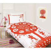 Happy Kids Bees Knees Red Quilt Cover Set