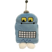 Happy Kids Blue Robot Cushion