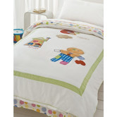 Happy Kids Gingerbread Man Single Quilt Cover Set