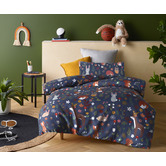 Happy Kids Nature Forest Glow-in-the-Dark Quilt Cover Set