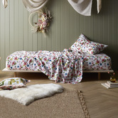 Happy Kids Habitat Printed Cotton Fitted Sheet Set