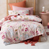 Happy Kids Pink Story Time Cotton Quilt Cover Set