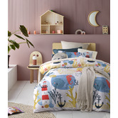 Happy Kids Seaside Glow in the Dark Quilt Cover Set