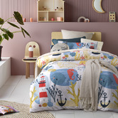 Happy Kids Seaside Glow in the Dark Quilt Cover Set